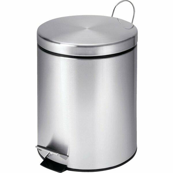 Honey Can Do 5 Liter Stainless Steel Step-On Wastebasket TRS-01449